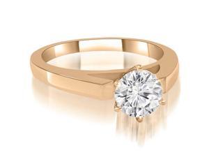 0.50 cttw. Cathedral Solitaire Round Diamond Engagement Ring in 14K Rose Gold (SI2, H-I) 0.50 cttw. Cathedral Solitaire Round Diamond Engagement Ring in 14K Rose Gold (SI2, H-I)