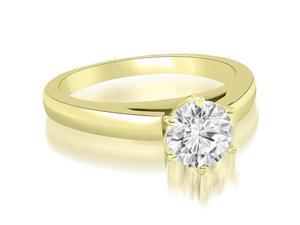 0.35 cttw. Cathedral Solitaire Round Cut Diamond Engagement Ring in 18K Yellow Gold (SI2, H-I) 0.35 cttw. Cathedral Solitaire Round Cut Diamond Engagement Ring in 18K Yellow Gold (SI2, H-I)