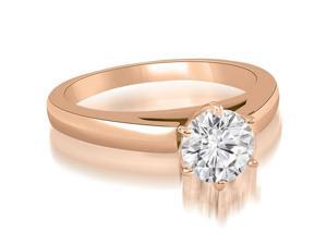0.75 cttw. Cathedral Solitaire Round Cut Diamond Engagement Ring in 18K Rose Gold 0.75 cttw. Cathedral Solitaire Round Cut Diamond Engagement Ring in 18K Rose Gold