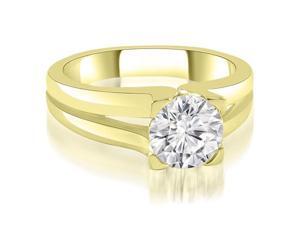 0.50 cttw. Thick Split Shank Round Diamond Engagement Ring in 14K Yellow Gold 0.50 cttw. Thick Split Shank Round Diamond Engagement Ring in 14K Yellow Gold