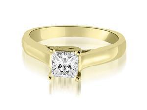 0.50 cttw. Classic Princess Cut Lucida Diamond Engagement Ring in 14K Yellow Gold (VS2, G-H) 0.50 cttw. Classic Princess Cut Lucida Diamond Engagement Ring in 14K Yellow Gold (VS2, G-H)