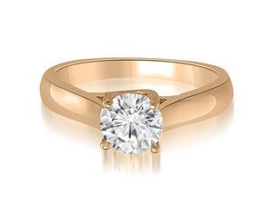 0.50 cttw. Lucida Solitaire Round Cut Diamond Engagement Ring in 14K Rose Gold (VS2, G-H) 0.50 cttw. Lucida Solitaire Round Cut Diamond Engagement Ring in 14K Rose Gold (VS2, G-H)