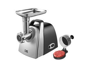 Kalorik Stainless Steel Electric Meat Grinder with Burger Press Kalorik Stainless Steel Electric Meat Grinder with Burger Press