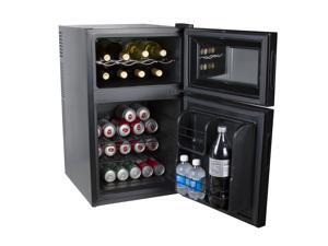Kalorik Black 2-in-1 Mini-Fridge and Wine Cooler Kalorik Black 2-in-1 Mini-Fridge and Wine Cooler