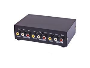 Video Audio RCA AV Switch 2 Ports Selector Box Splitter Video Audio RCA AV Switch 2 Ports Selector Box Splitter