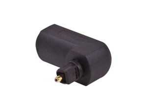 90 Degree Right Angle Toslink Digital Optical Jack to Mini Plug Audio Adapter 90 Degree Right Angle Toslink Digital Optical Jack to Mini Plug Audio Adapter