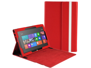 Microsoft Surface RT Case - Slim Fit Folio PU Leather Case Smart Cover Stand For Microsoft Surface RT 10.6" Windows 8 Tablet with Auto Sleep & Wake Feature Red Microsoft Surface RT Case - Slim Fit Folio PU Leather Case Smart Cover Stand For Microsoft Surface RT 10.6" Windows 8 Tablet with Auto Sleep & Wake Feature Red