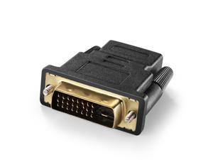 DVI-D to HDMI Adapter DVI Male To HDMI Female M/F High Speed Video Adapter Gold Plated 24+5 Pin Connector Converter For HDTV PC LCD Monitor DVI-D to HDMI Adapter DVI Male To HDMI Female M/F High Speed Video Adapter Gold Plated 24+5 Pin Connector Converter For HDTV PC LCD Monitor