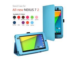 Google Nexus 7 II Case - Slim Fit Folio PU Leather Case Smart Cover Stand For Google Nexus 7 2013 2nd Generation Tablet with Auto Sleep & Wake Feature and Stylus Holder Blue Google Nexus 7 II Case - Slim Fit Folio PU Leather Case Smart Cover Stand For Google Nexus 7 2013 2nd Generation Tablet with Auto Sleep & Wake Feature and Stylus Holder Blue