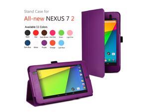 Google Nexus 7 II Case - Slim Fit Folio PU Leather Case Smart Cover Stand For Google Nexus 7 2013 2nd Generation Tablet with Auto Sleep & Wake Feature and Stylus Holder Purple Google Nexus 7 II Case - Slim Fit Folio PU Leather Case Smart Cover Stand For Google Nexus 7 2013 2nd Generation Tablet with Auto Sleep & Wake Feature and Stylus Holder Purple