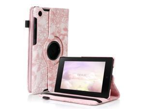 Google Nexus 7 II Case - 360 Degree Rotating Leather Case Smart Cover Stand For Google Nexus 7 II 2nd Gen 2013 Tablet with Auto Sleep & Wake Feature and Stylus Holder Grape Pink Google Nexus 7 II Case - 360 Degree Rotating Leather Case Smart Cover Stand For Google Nexus 7 II 2nd Gen 2013 Tablet with Auto Sleep & Wake Feature and Stylus Holder Grape Pink
