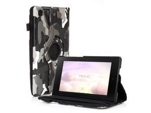 Google Nexus 7 II Case - 360 Degree Rotating Leather Case Smart Cover Stand For Google Nexus 7 II 2nd Gen 2013 Tablet with Auto Sleep & Wake Feature and Stylus Holder Camouflage Black & Gray Google Nexus 7 II Case - 360 Degree Rotating Leather Case Smart Cover Stand For Google Nexus 7 II 2nd Gen 2013 Tablet with Auto Sleep & Wake Feature and Stylus Holder Camouflage Black & Gray