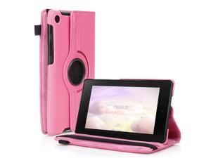 Google Nexus 7 II Case - 360 Degree Rotating Leather Case Smart Cover Stand For Google Nexus 7 II 2nd Gen 2013 Tablet with Auto Sleep & Wake Feature and Stylus Holder Pink Google Nexus 7 II Case - 360 Degree Rotating Leather Case Smart Cover Stand For Google Nexus 7 II 2nd Gen 2013 Tablet with Auto Sleep & Wake Feature and Stylus Holder Pink