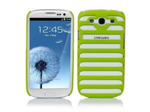 Samsung Galaxy S3 Case - Ladder Shaped Stripe Hollow Pattern Hard Back Case Cover Skin For Samsung Galaxy S3 SIII I9300 Green Samsung Galaxy S3 Case - Ladder Shaped Stripe Hollow Pattern Hard Back Case Cover Skin For Samsung Galaxy S3 SIII I9300 Green