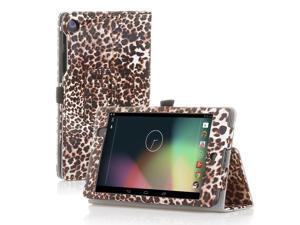 Google Nexus 7 Case- Slim Fit Folio PU Leather Case Smart Cover Stand For Google Nexus 7 2nd Gen 2013 Version with Auto Sleep Wake Feature and Pen Loop / Stylus Holder / SD Card Slots Leopard Brown Google Nexus 7 Case- Slim Fit Folio PU Leather Case Smart Cover Stand For Google Nexus 7 2nd Gen 2013 Version with Auto Sleep Wake Feature and Pen Loop / Stylus Holder / SD Card Slots Leopard Brown
