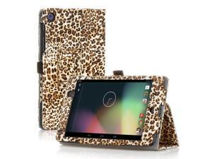 Google Nexus 7 Case- Slim Fit Folio PU Leather Case Smart Cover Stand For Google Nexus 7 2nd Gen 2013 Version with Auto Sleep Wake Feature and Pen Loop / Stylus Holder / SD Card Slots Leopard Yellow Google Nexus 7 Case- Slim Fit Folio PU Leather Case Smart Cover Stand For Google Nexus 7 2nd Gen 2013 Version with Auto Sleep Wake Feature and Pen Loop / Stylus Holder / SD Card Slots Leopard Yellow