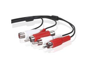 Piggyback Extension Cable (6 Ft) 2RCA Audio Extender Adapter Cord Wire Coupler Male to Female Dual Red/White Connector Jack Plug Extend Video Audio 2 Channel Stereo (Right and Left) Piggyback Extension Cable (6 Ft) 2RCA Audio Extender Adapter Cord Wire Coupler Male to Female Dual Red/White Connector Jack Plug Extend Video Audio 2 Channel Stereo (Right and Left)