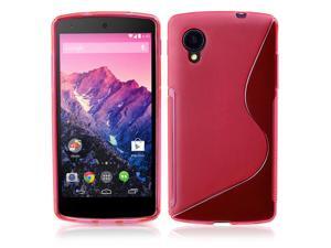 Google Nexus 5 Case - Premium Slim TPU S-Line Back Protective Case Cover Skin For LG Google Nexus 5 Pink Google Nexus 5 Case - Premium Slim TPU S-Line Back Protective Case Cover Skin For LG Google Nexus 5 Pink