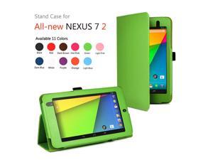 Google Nexus 7 II Case - Slim Fit Folio PU Leather Case Smart Cover Stand For Google Nexus 7 2013 2nd Generation Tablet with Auto Sleep & Wake Feature and Stylus Holder Green Google Nexus 7 II Case - Slim Fit Folio PU Leather Case Smart Cover Stand For Google Nexus 7 2013 2nd Generation Tablet with Auto Sleep & Wake Feature and Stylus Holder Green