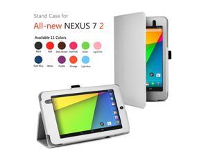 Google Nexus 7 II Case - Slim Fit Folio PU Leather Case Smart Cover Stand For Google Nexus 7 2013 2nd Generation Tablet with Auto Sleep & Wake Feature and Stylus Holder White Google Nexus 7 II Case - Slim Fit Folio PU Leather Case Smart Cover Stand For Google Nexus 7 2013 2nd Generation Tablet with Auto Sleep & Wake Feature and Stylus Holder White