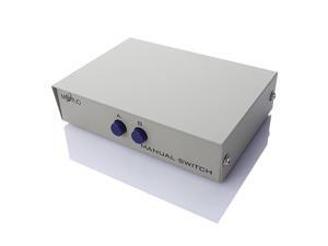 DB 9 Pin Male Female Connectors Serial Network Sharing 2 Port RS232 Switch DB 9 Pin Male Female Connectors Serial Network Sharing 2 Port RS232 Switch