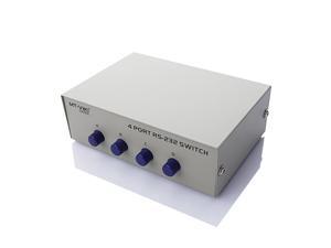 DB 9 Pin Male Female Connectors Serial Network Sharing 4 Port RS232 Switch DB 9 Pin Male Female Connectors Serial Network Sharing 4 Port RS232 Switch