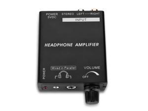 Portable Headphones Amplifier - 3.5mm 6.3mm Stereo Jack Headphone RCA Input Volume Control with Power Switch and LED Indicator for PC and Smartphones Portable Headphones Amplifier - 3.5mm 6.3mm Stereo Jack Headphone RCA Input Volume Control with Power Switch and LED Indicator for PC and Smartphones
