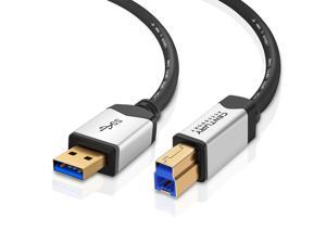 USB 3.0 Cable A-Male to B-Male 10FT Type A to B Male Premium Gold Plated SuperSpeed USB Adapter Connector Bi-Directional Extender Cord Wire Plug USB 3.0 Cable A-Male to B-Male 10FT Type A to B Male Premium Gold Plated SuperSpeed USB Adapter Connector Bi-Directional Extender Cord Wire Plug