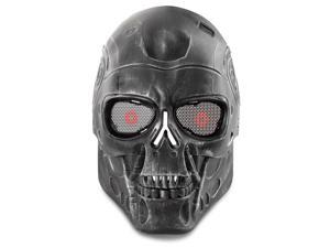 Airsoft Paintball Mask Full Face Skull Skeleton Metal Mesh Eye BB Field Protection Safety Guard Cosplay Terminator T800 T2000 Machine Style for Outdoor Activity Hunting Wargame Cosplay Airsoft Paintball Mask Full Face Skull Skeleton Metal Mesh Eye BB Field Protection Safety Guard Cosplay Terminator T800 T2000 Machine Style for Outdoor Activity Hunting Wargame Cosplay