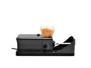 Electric Cigarette Rolling Machine Injector DIY Tobacco Automatic Roller Maker Smoking Tool 110v 5 Speed Portable in Black with Removable Transparent Container Power Adapter Electric Cigarette Rolling Machine Injector DIY Tobacco Automatic Roller Maker Smoking Tool 110v 5 Speed Portable in Black with Removable Transparent Container Power Adapter
