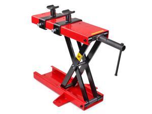Motorcycle Jack Lift 1100 LB Mini Scissor Center Hoist Floor Repair Stand with Two Screw Adapters Removable Crank Handle for Touring Auto ATV Dirt Bike Scooter Motorcycle Jack Lift 1100 LB Mini Scissor Center Hoist Floor Repair Stand with Two Screw Adapters Removable Crank Handle for Touring Auto ATV Dirt Bike Scooter