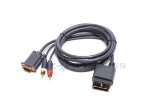 Xbox 360 VGA Cable Premium Gold Plated High Definition HD Audio Video AV HDTV PC Cable Cord (6 feet) with Digital Optical Audio Port for Microsoft Xbox 360 to TV Equipment Xbox 360 VGA Cable Premium Gold Plated High Definition HD Audio Video AV HDTV PC Cable Cord (6 feet) with Digital Optical Audio Port for Microsoft Xbox 360 to TV Equipment