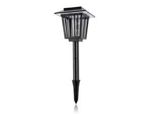 Solar Powered Insect Zapper Electronic Mosquito Bugs Killer with UV LED Light Lamp and A Switch Hanging Up or Insert to Earth Portable for Outdoor Garden Lawn Solar Powered Insect Zapper Electronic Mosquito Bugs Killer with UV LED Light Lamp and A Switch Hanging Up or Insert to Earth Portable for Outdoor Garden Lawn