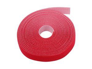 Hook And Loop Tape Strap Cable Ties Fastener (Red) (15 Feet) - Sticky Self Adhesive Nylon Fabric Roll Wrap 0.75" Wide 5 Yards Reusable For Cutting Custom Length Cord Wire Fastening Hook And Loop Tape Strap Cable Ties Fastener (Red) (15 Feet) - Sticky Self Adhesive Nylon Fabric Roll Wrap 0.75" Wide 5 Yards Reusable For Cutting Custom Length Cord Wire Fastening