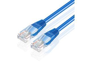 Cat6 Ethernet Patch Cable (30 Feet) - Professional Gold Plated Snagless RJ45 Connector Computer Networking Wire Cord Plug Premium Shielded Twisted Pair (Blue) Cat6 Ethernet Patch Cable (30 Feet) - Professional Gold Plated Snagless RJ45 Connector Computer Networking Wire Cord Plug Premium Shielded Twisted Pair (Blue)
