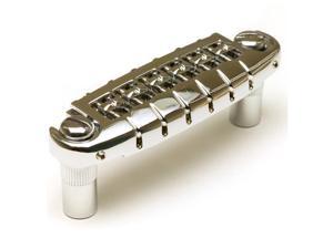 Graph Tech Resomax NW1 Harmonic Wraparound Locking Bridge Alloy Saddles - Chrome Graph Tech Resomax NW1 Harmonic Wraparound Locking Bridge Alloy Saddles - Chrome