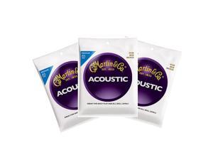 Martin 80/20 Bronze Acoustic Guitar Strings Medium 13-56 M150 3 Packs Martin 80/20 Bronze Acoustic Guitar Strings Medium 13-56 M150 3 Packs