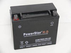 PowerStar H-D Motorcycle Battery for Harley Davidson - 3 Year Warranty -YTX20-BS PowerStar H-D Motorcycle Battery for Harley Davidson - 3 Year Warranty -YTX20-BS