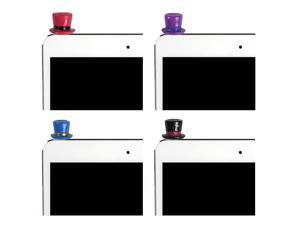 JAVOedge 4 Pack of Top Hat Charms for Headphone Jack for Tablets or Smartphones (Red, Purple, Blue, Black) JAVOedge 4 Pack of Top Hat Charms for Headphone Jack for Tablets or Smartphones (Red, Purple, Blue, Black)