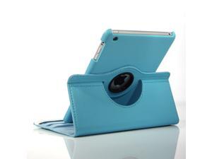 Apple iPad Mini Leather 360° Rotating Leather Folio Case - Light Blue Apple iPad Mini Leather 360° Rotating Leather Folio Case - Light Blue