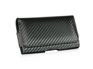OEM Luxmo Carbon Horizontal Leather Pouch Belt Clip Holster Carrying Case For Apple iPhone 5 5S 5C OEM Luxmo Carbon Horizontal Leather Pouch Belt Clip Holster Carrying Case For Apple iPhone 5 5S 5C