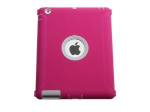Rugged Dual 2 Layer Silicone & Hard Case Cover for iPad 2nd Generation - Hot Pink Rugged Dual 2 Layer Silicone & Hard Case Cover for iPad 2nd Generation - Hot Pink