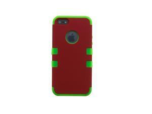 iPhone 5 Shockproof Hybrid Case --- Comparable to Incipio --- Hard Smooth Poly Outer Shell --- Red / Green iPhone 5 Shockproof Hybrid Case --- Comparable to Incipio --- Hard Smooth Poly Outer Shell --- Red / Green