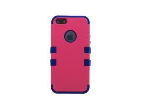 iPhone 5 Shockproof Hybrid Case --- Comparable to Incipio --- Hard Smooth Poly Outer Shell --- Pink / Blue iPhone 5 Shockproof Hybrid Case --- Comparable to Incipio --- Hard Smooth Poly Outer Shell --- Pink / Blue