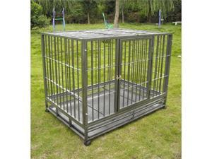 42" Heavy Duty Dog Pet Cat Bird Crate Cage Kennel HS 42" Heavy Duty Dog Pet Cat Bird Crate Cage Kennel HS