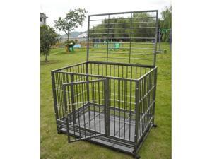 48" Heavy Duty Dog Pet Cat Bird Crate Cage Kennel HS 48" Heavy Duty Dog Pet Cat Bird Crate Cage Kennel HS