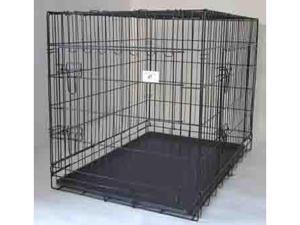 48" 3 Door Black Folding Dog Crate Cage Kennel w/DIVIDER 48" 3 Door Black Folding Dog Crate Cage Kennel w/DIVIDER