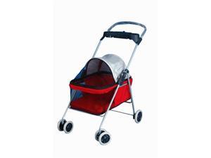 New BestPet Cute Red Posh Pet Stroller Dogs Cats w/Cup Holder New BestPet Cute Red Posh Pet Stroller Dogs Cats w/Cup Holder