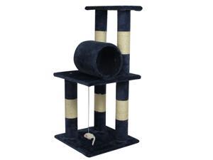 New Premium Multiple 34" Navy Blue CAT TREE CONDO FURNITURE SCRATCHPOST PET HOUSE 5088 New Premium Multiple 34" Navy Blue CAT TREE CONDO FURNITURE SCRATCHPOST PET HOUSE 5088