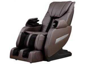 Brown Full Body Zero Gravity Shiatsu Massage Chair Recliner 3D Massager Heat Brown Full Body Zero Gravity Shiatsu Massage Chair Recliner 3D Massager Heat